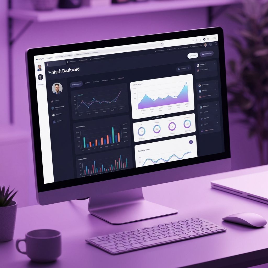 FinTech Dashboard - пример разработки сайта веб-приложение веб-студией Разработка Сайтов
